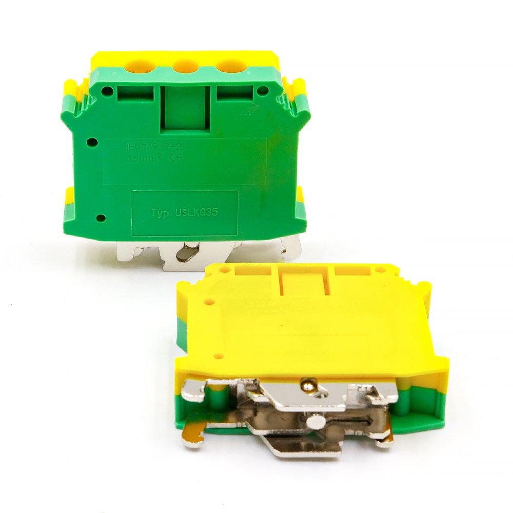 USLKG 35 PE Ground DIN Rail Terminal Block