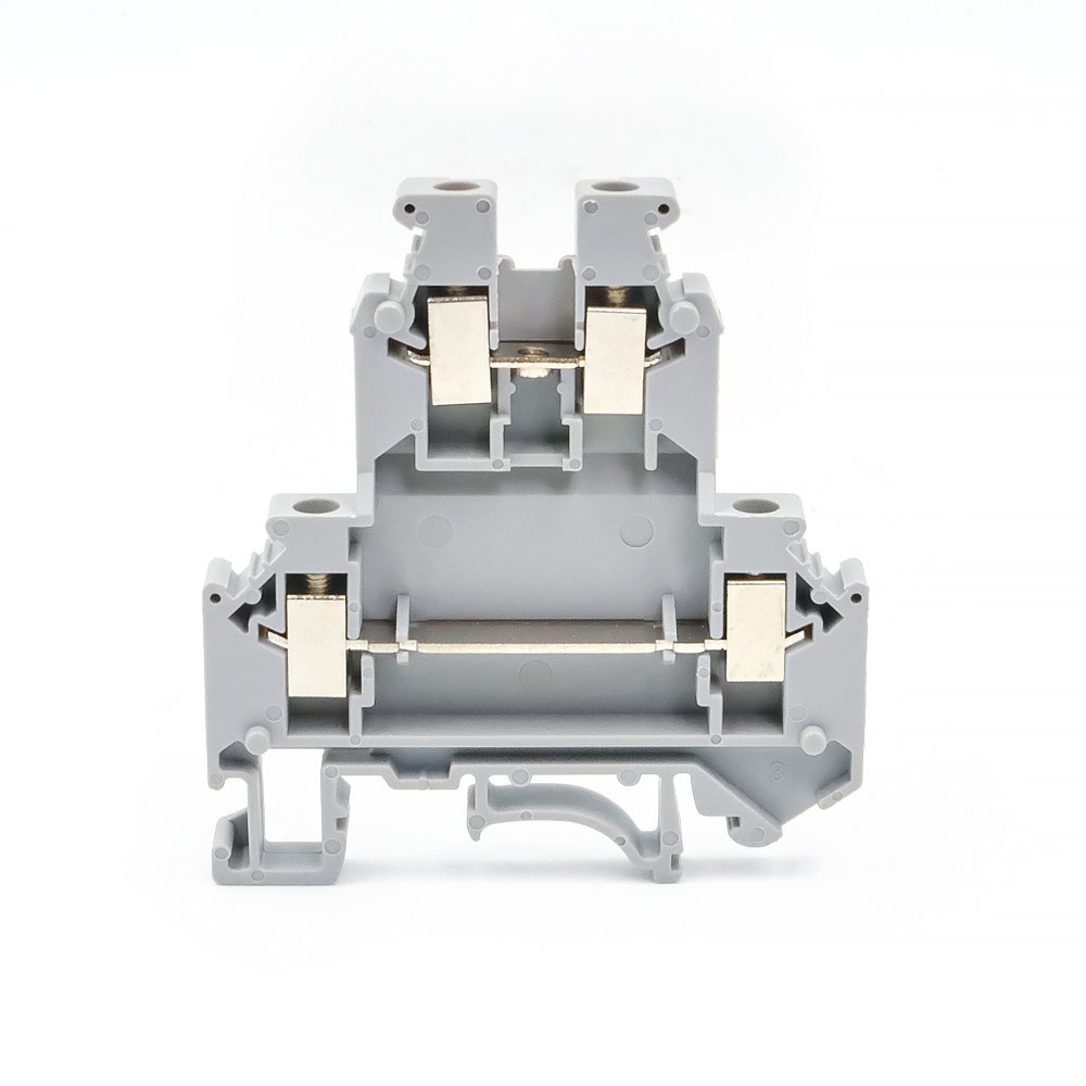 UKK 5 Double-Level Screw Connection DIN Rail Terminal Block