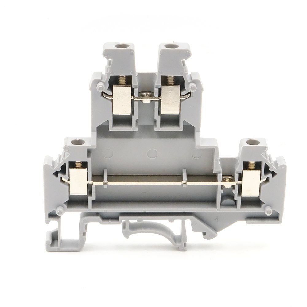 UKKB 3 Offset Double-Level DIN Rail Terminal Block