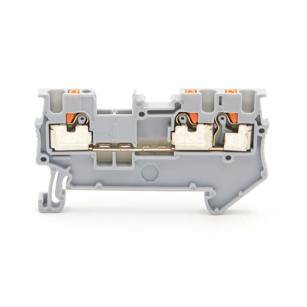 PT 1.5-TWIN Three-Connection Push-in DIN Rail Terminal Block