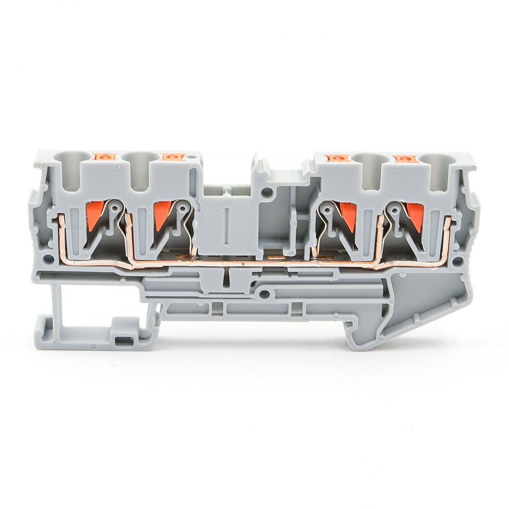 PT 4-QUATTRO Four-Connection Push-in DIN Rail Terminal Block