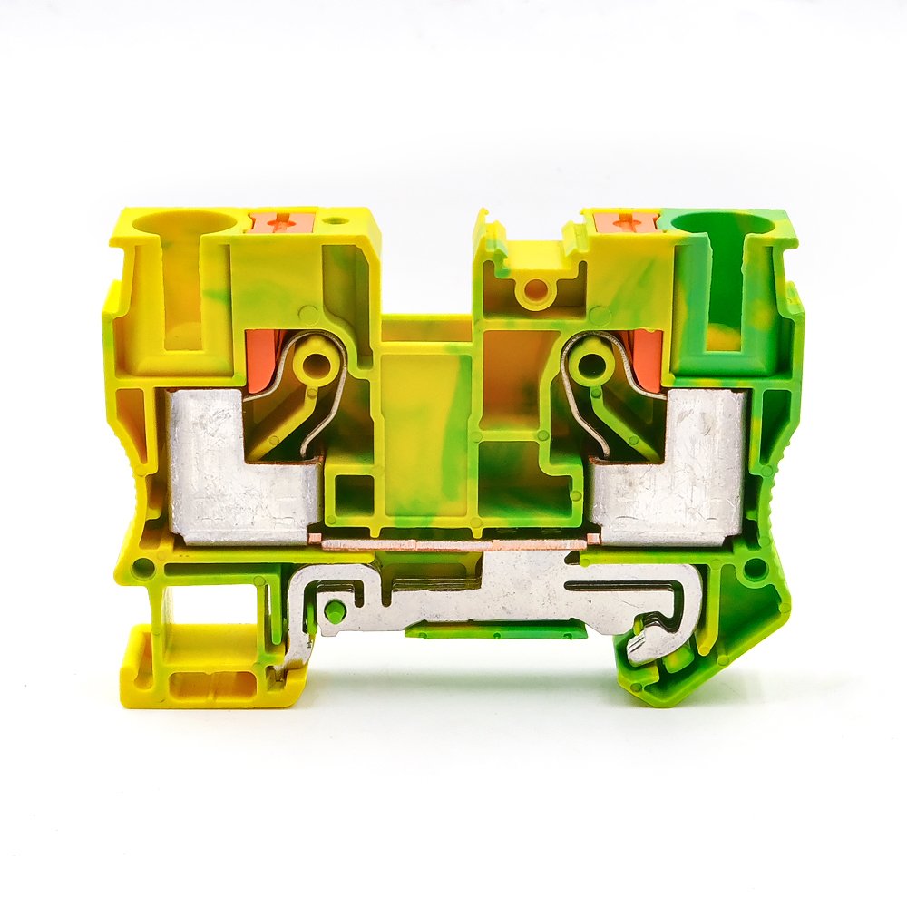 PT 10-PE PE Ground Push-in DIN Rail Terminal Block