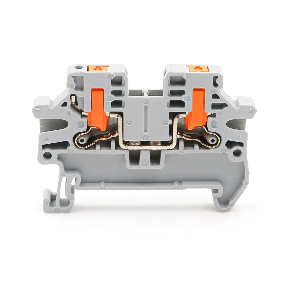 PTV 2.5 Side-Entry Push-in DIN Rail Terminal Block