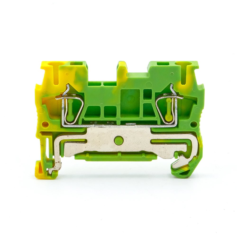 ST 1.5-PE PE Ground Spring-Clamp DIN Rail Terminal Block
