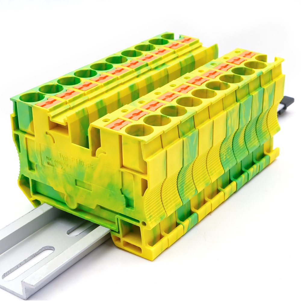PT 10-PE PE Ground Push-in DIN Rail Terminal Block - Image 5